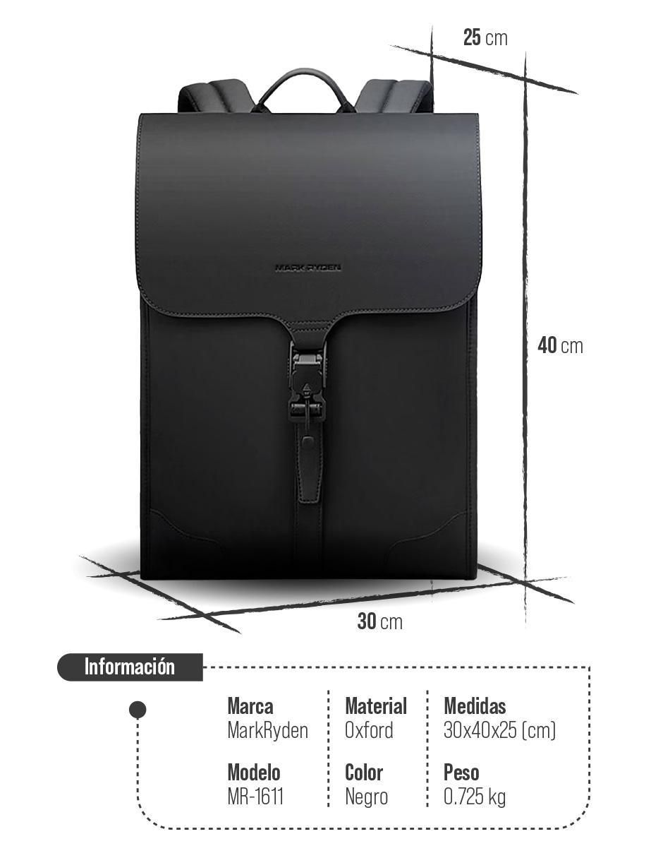 Mochila portalaptop mark ryden sin familia no aplica 15.6 pulgadas "de" poliéster