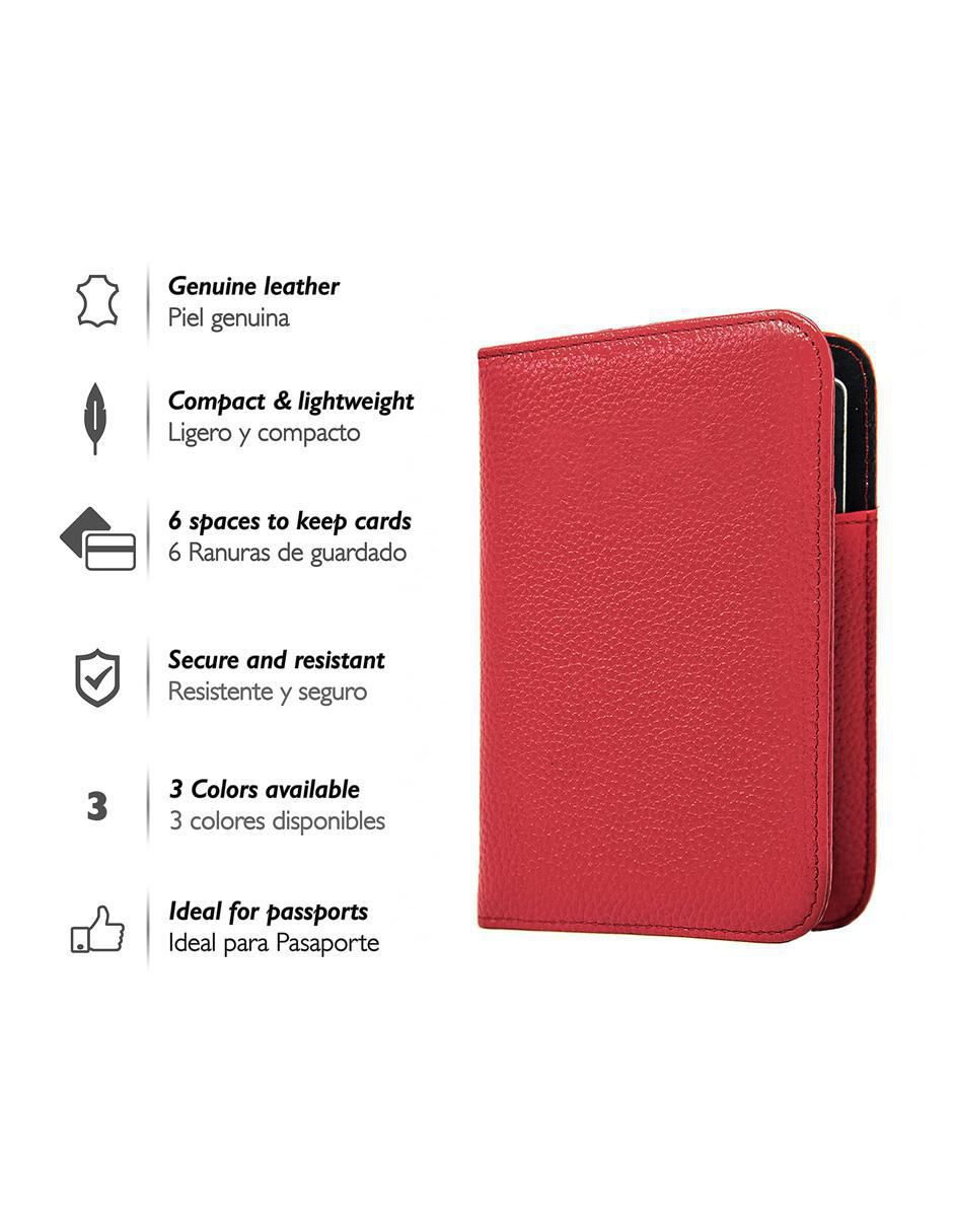 Porta pasaporte de piel 5