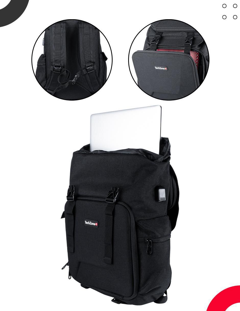 Mochila porta laptop Techzone Glory 17 pulgadas