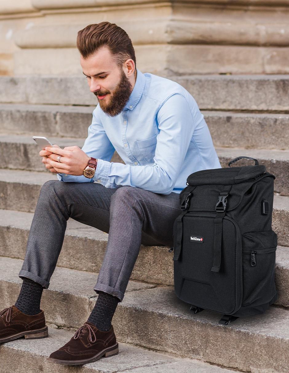 Mochila porta laptop Techzone Glory 17 pulgadas