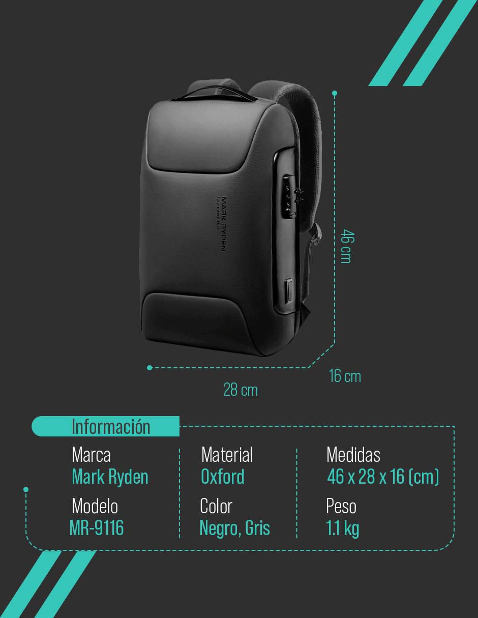 Mochila porta laptop 15.6 pulgadas 5
