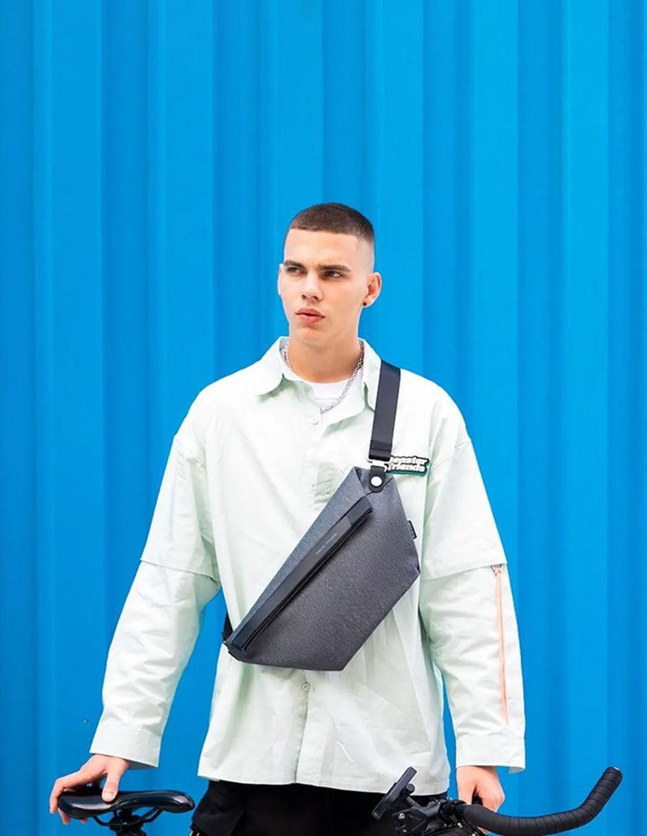 Mochila bandolera impermeable unisex 8