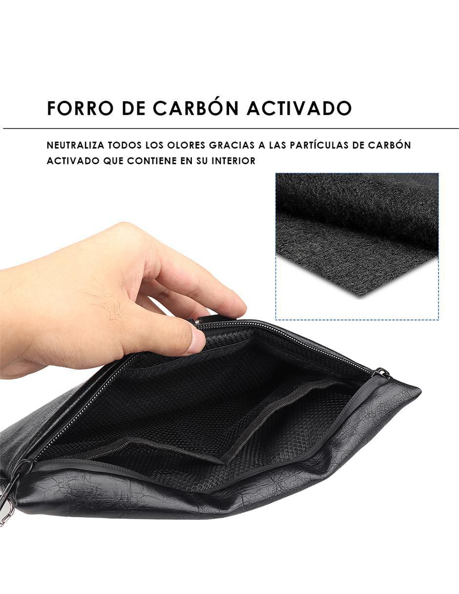 Neceser multiusos impermeable de cuero 2 piezas unisex 2