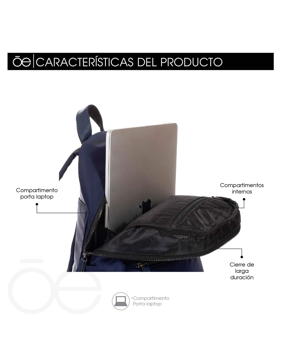 MOCHILA CLOE EDRI, AZUL MARINO