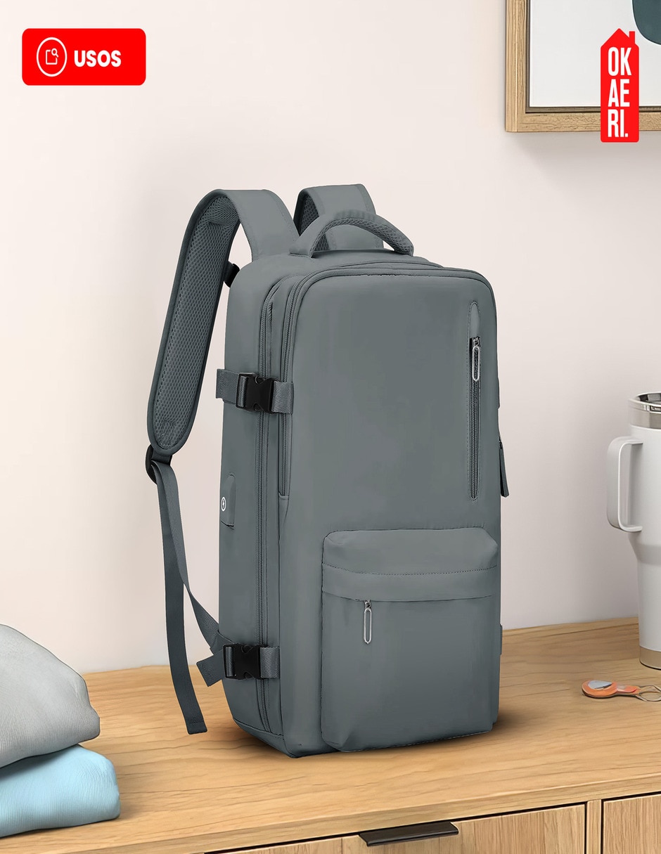 Mochila para viaje impermeable unisex 7