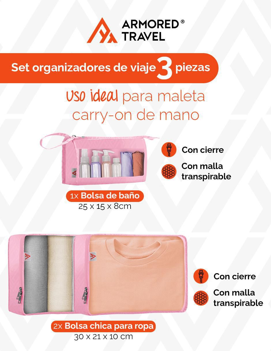 Neceser 3 piezas para mujer 6