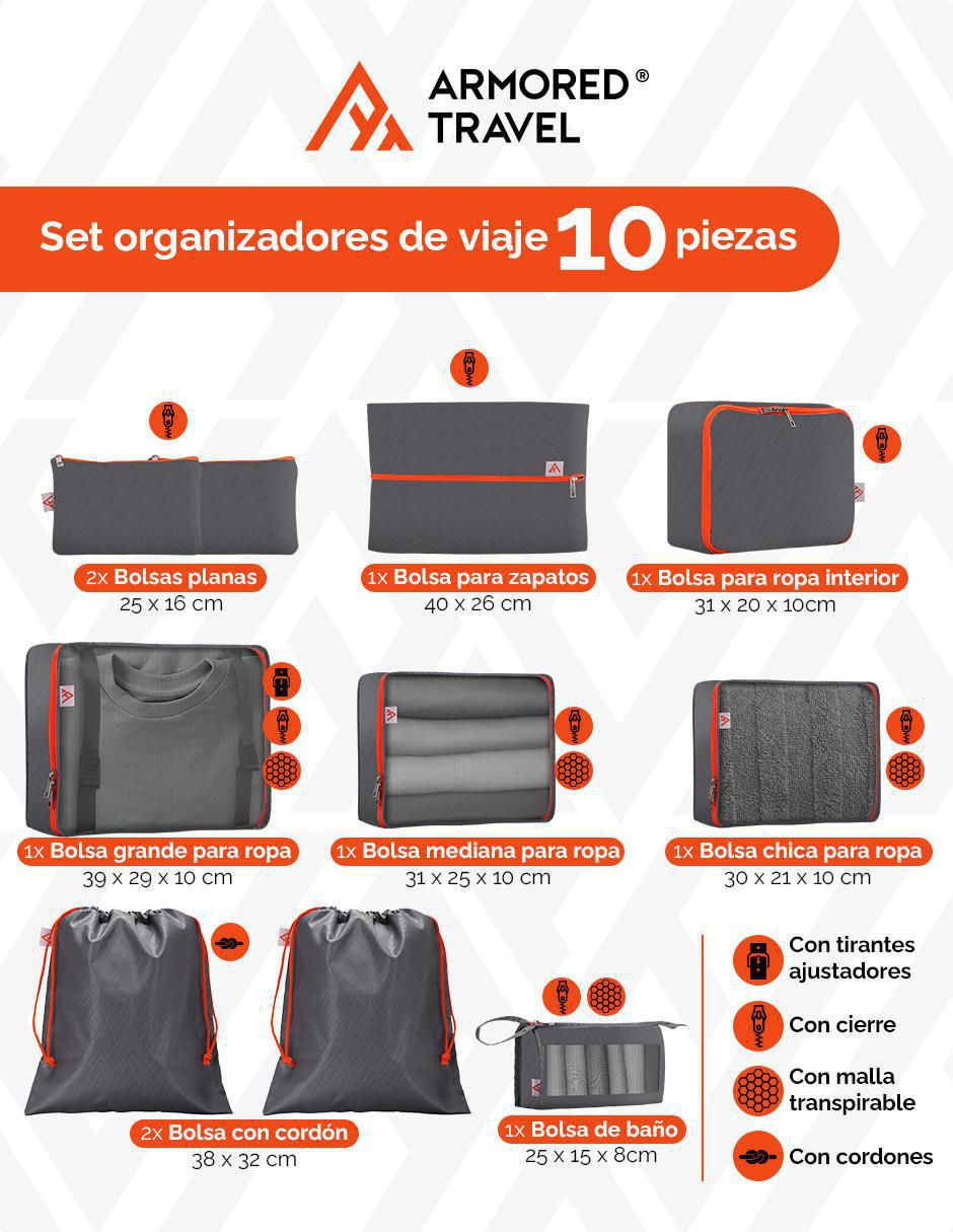 Neceser 10 piezas unisex 7