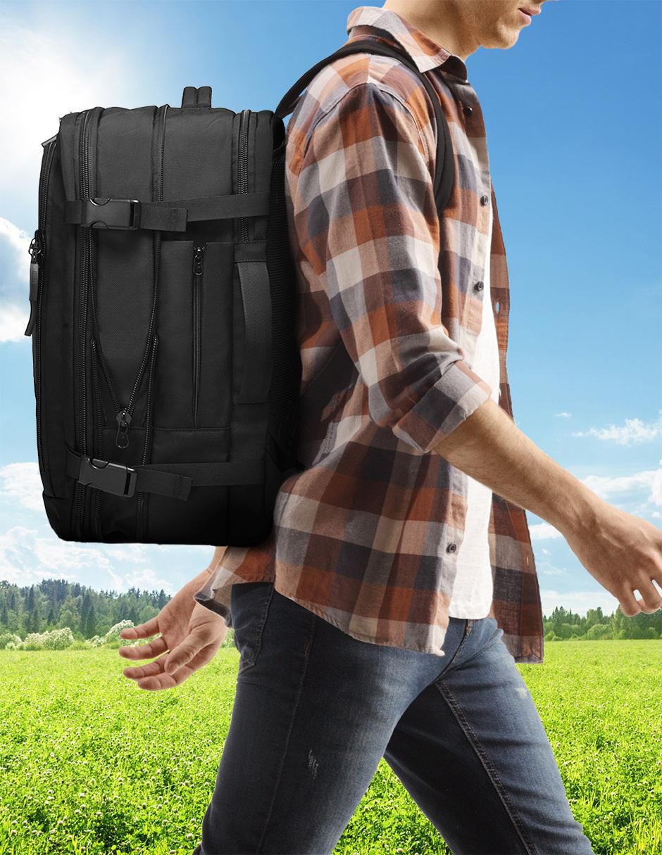 Mochila plegable para viaje Expandible Antirrobo impermeable 7