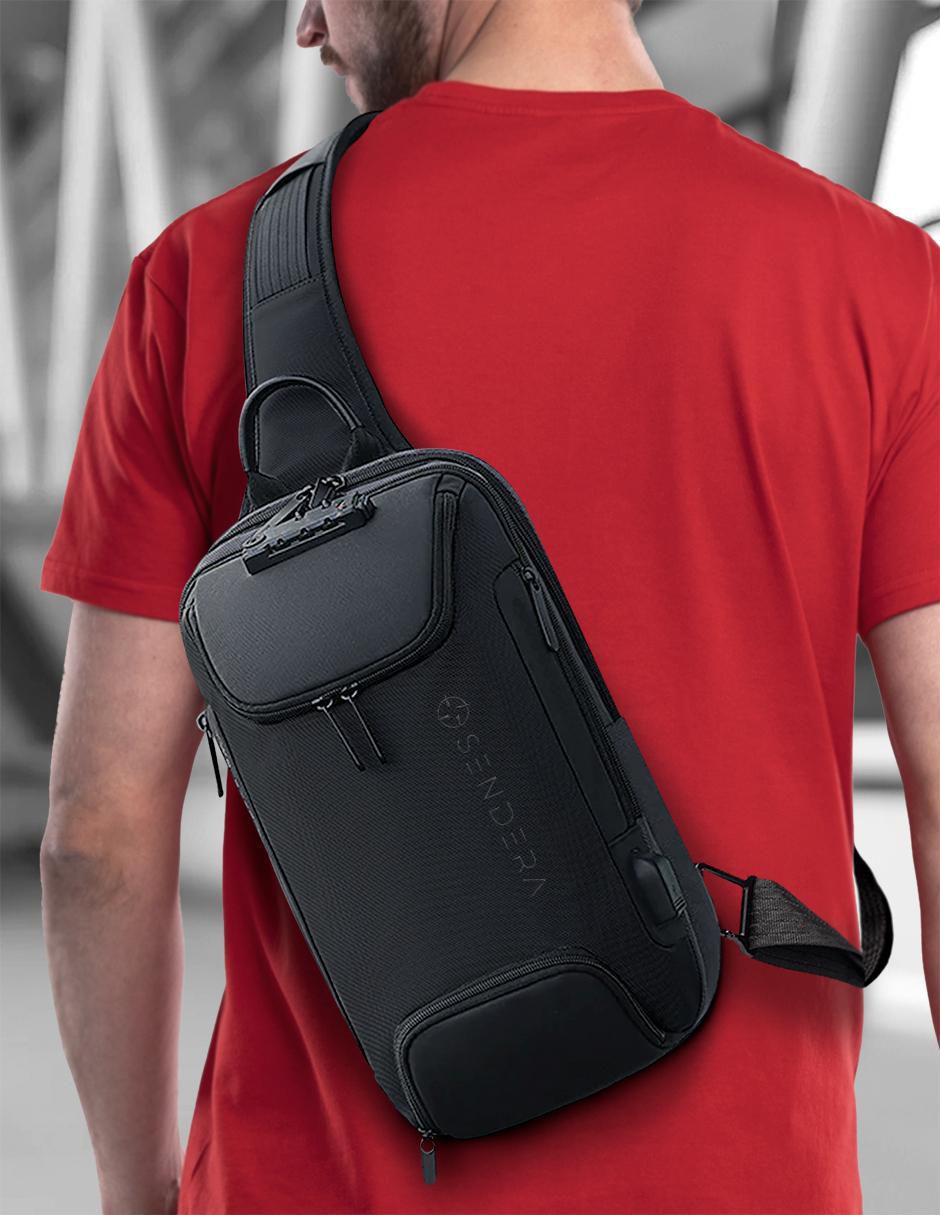 Mochila bandolera Sendera Crossbody impermeable unisex
