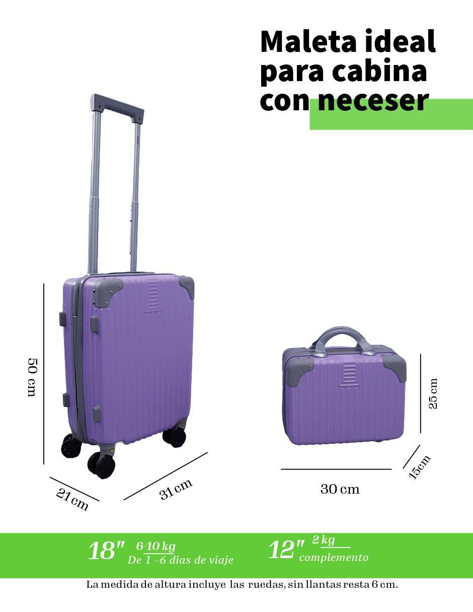 Set maletas carry on 10