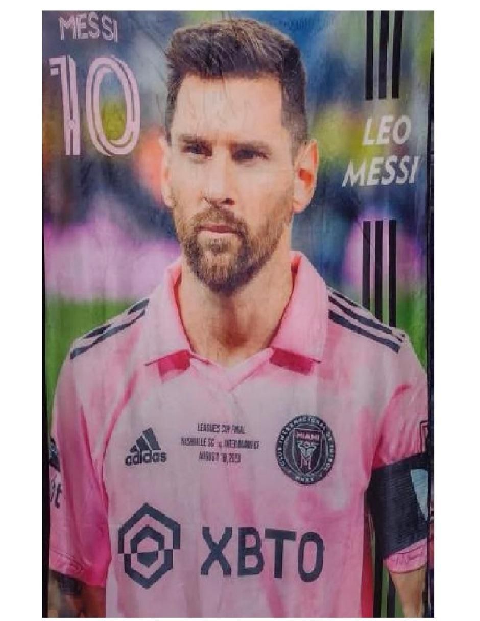 Cobija de tejido suave Messi