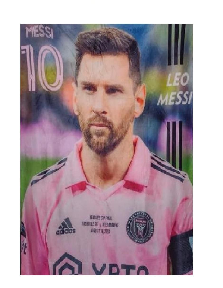Cobija de tejido suave Messi 2