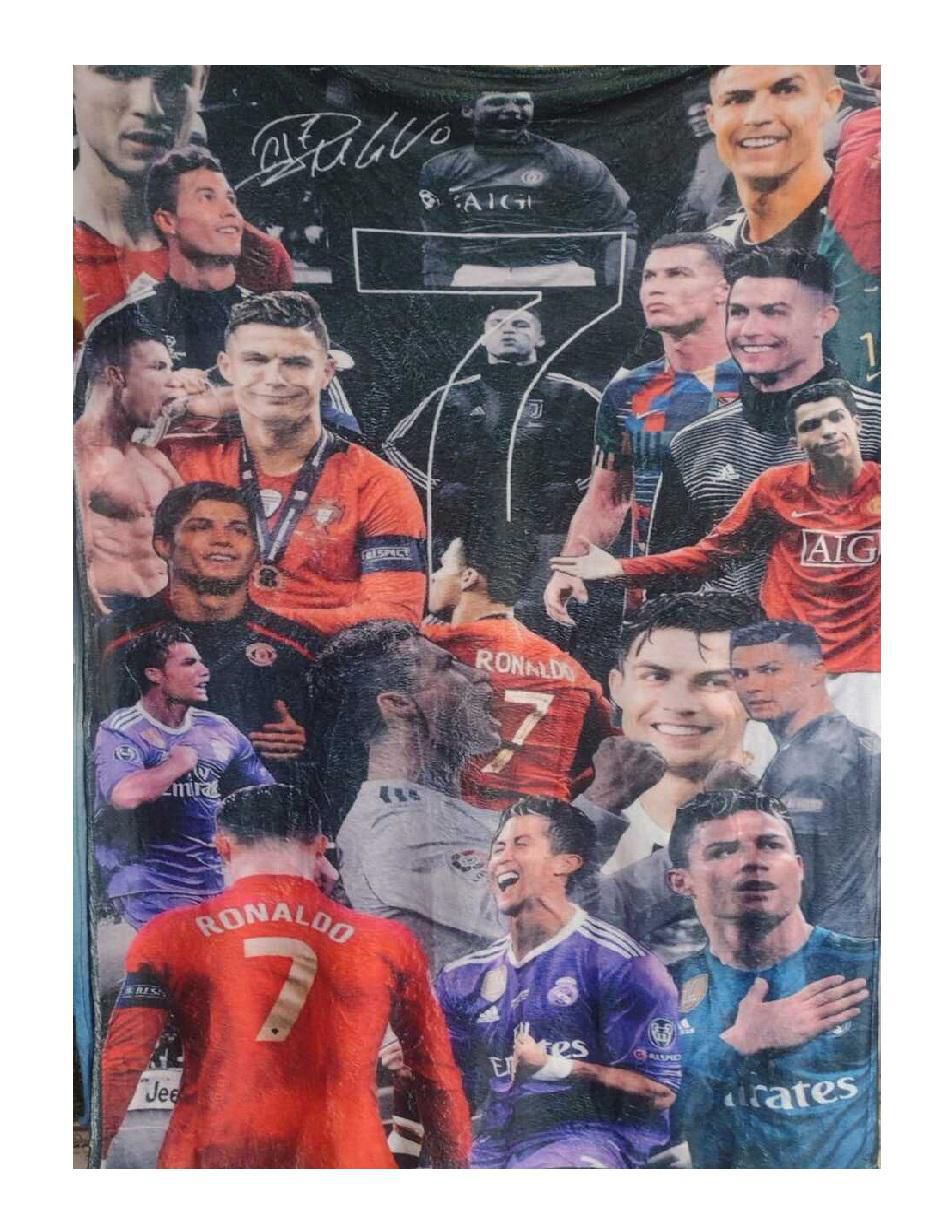 Cobija de tejido suave Cr7 Soccer