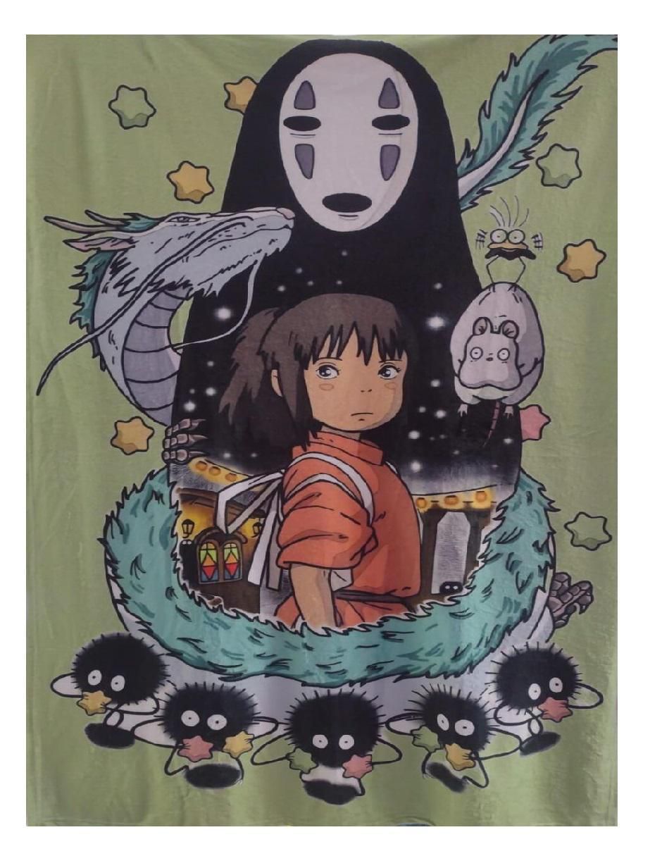 Cobija de tejido suave Ghibli Ghost