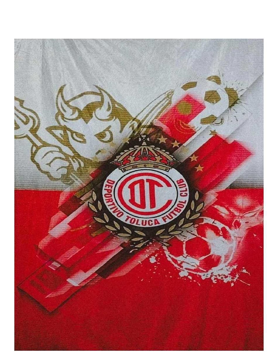 Cobija de tejido suave Diablos Toluca Soccer Cobija de tejido suave Diablos Toluca Soccer