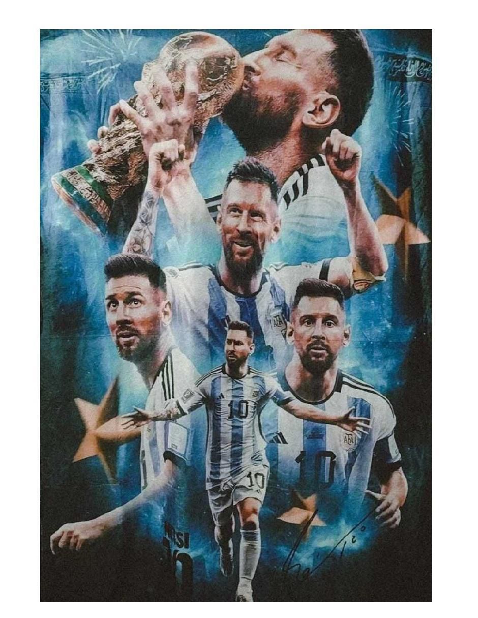 Cobija de tejido suave Leo Soccer