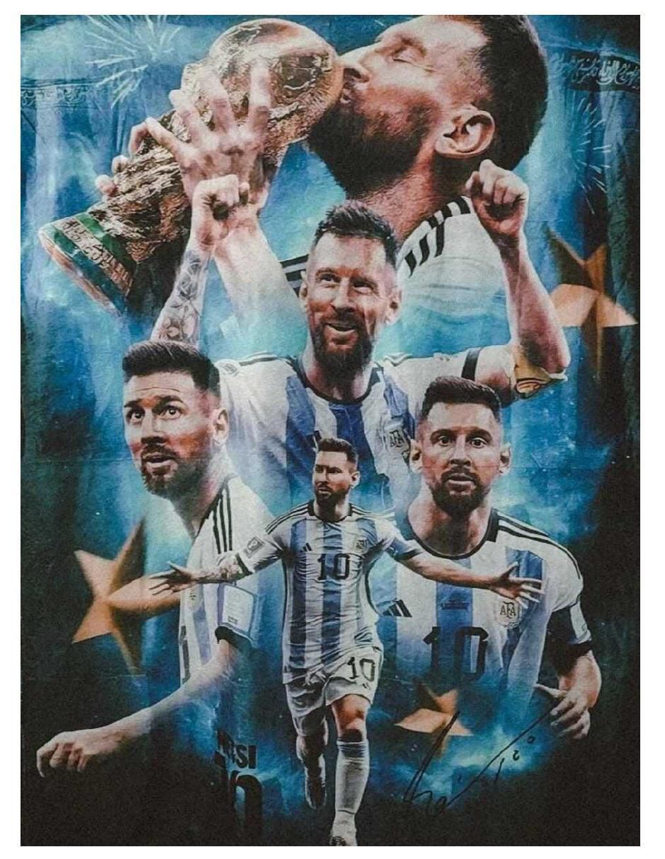 Cobija de tejido suave Leo Soccer 2