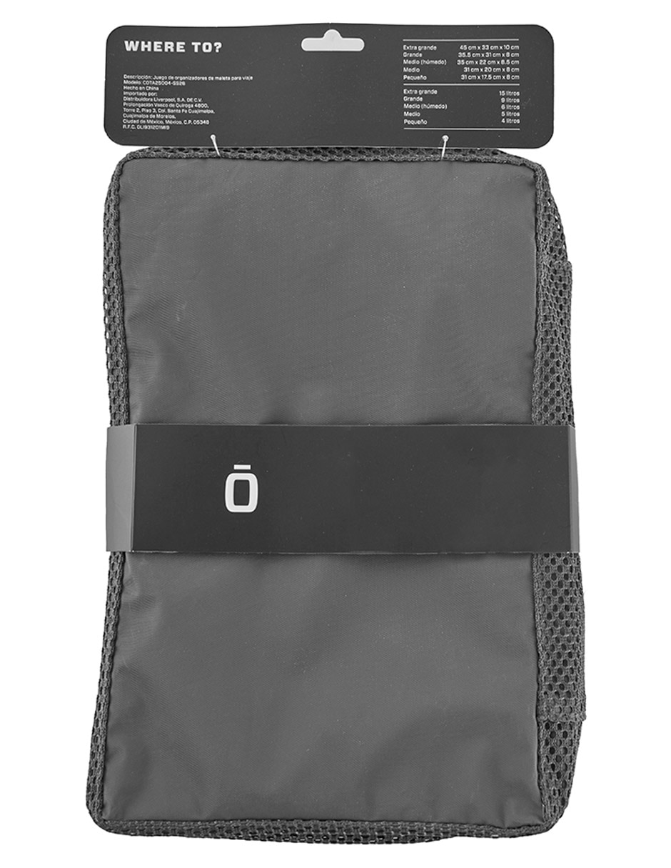 Set de bolsas organizadoras 5
