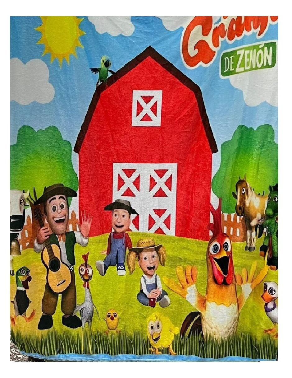 Cobija de tejido suave Generica la granja de zenón unisex