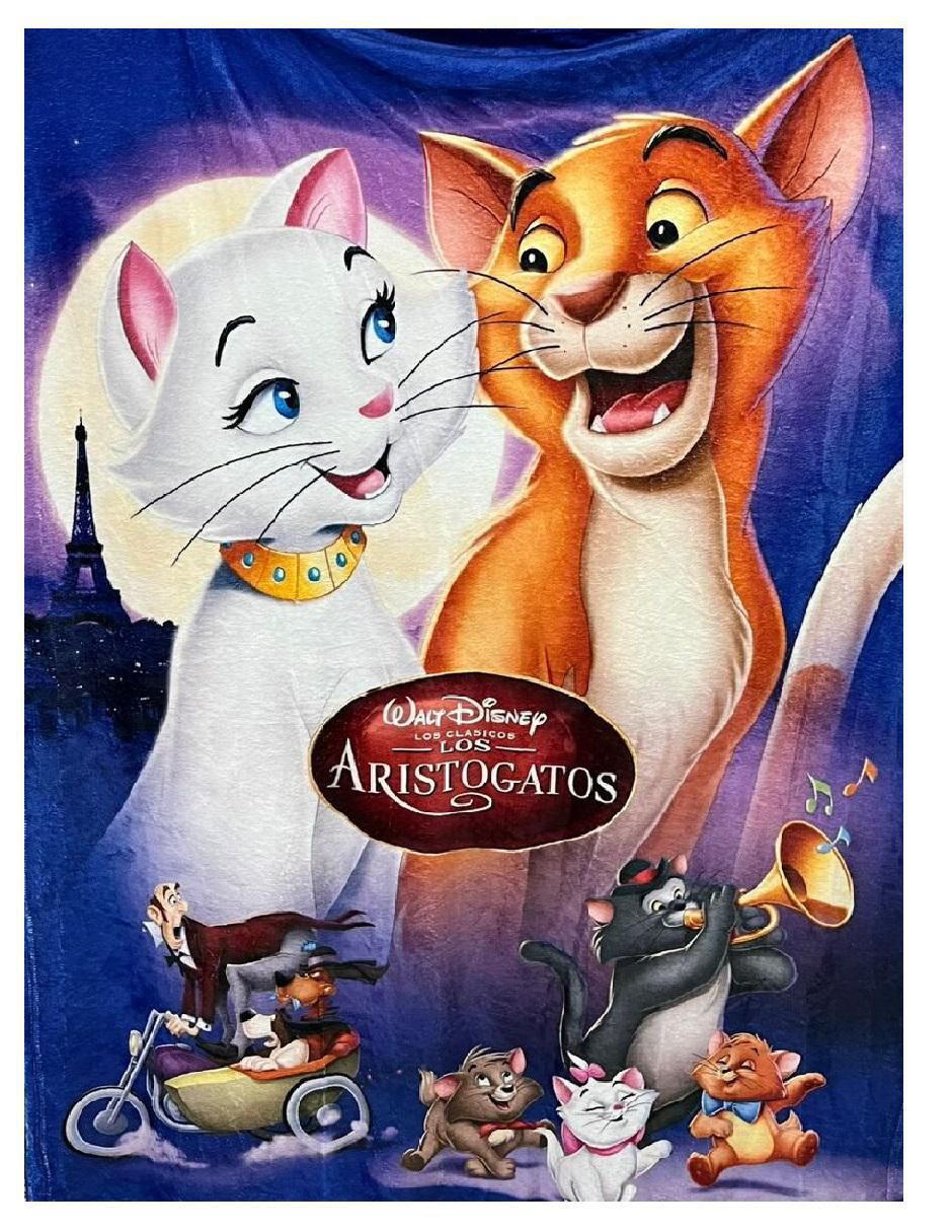 Cobija de tejido suave Aristogatos