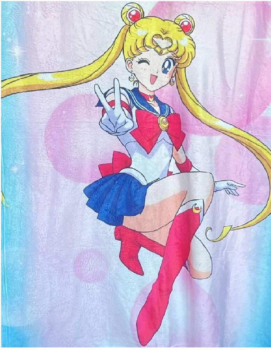 Cobija clásica de tejido suave Generica Sailor Moon para niña