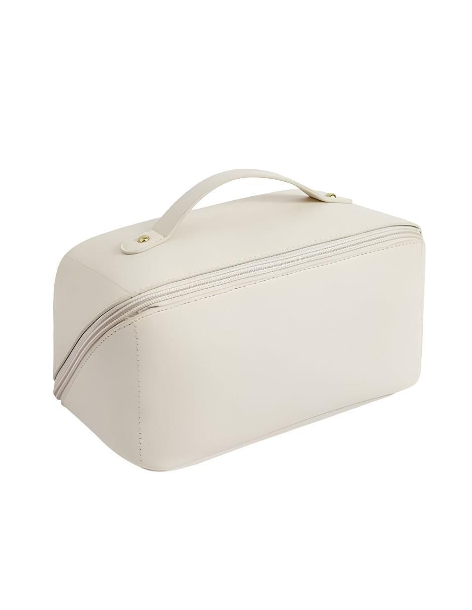 Cosmetiquera multiusos impermeable de cuero unisex