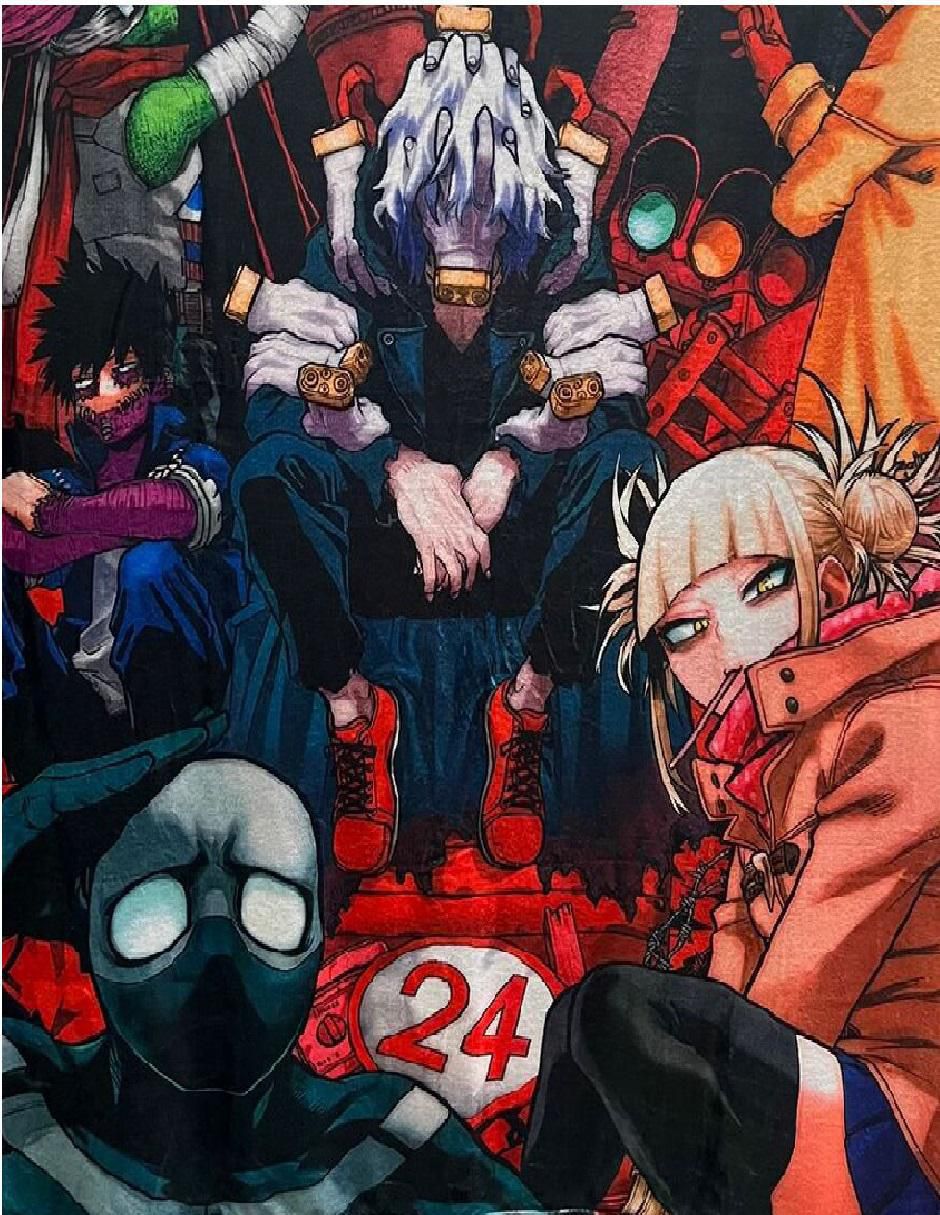 Cobija de tejido suave My Hero Academia Heroes of Robloxia unisex