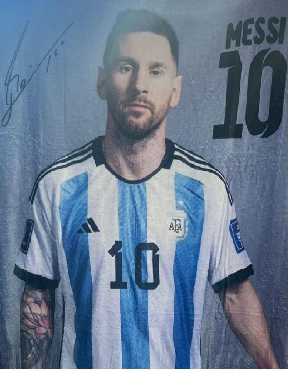 Cobija clásica de tejido suave Generica Messi Unisex