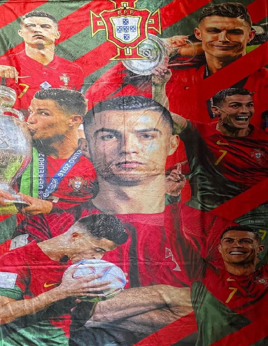 Cobija de tejido suave Cristiano El Bicho Ronaldo 1