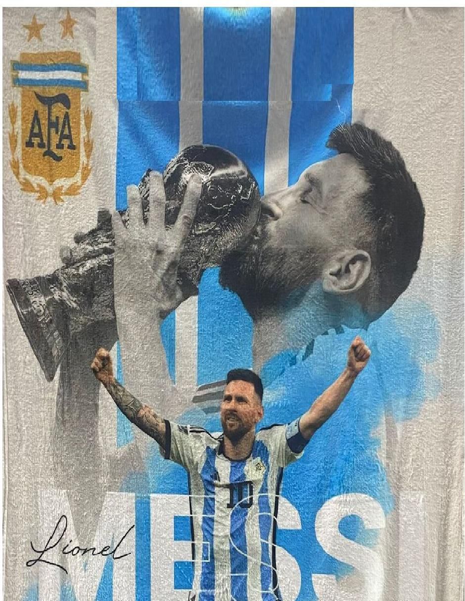 Cobija de tejido suave Messi 2
