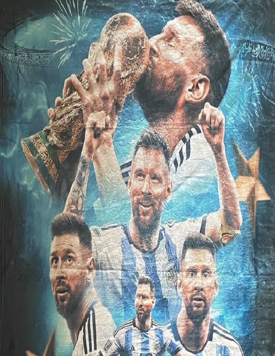 Cobija de tejido suave Messi 2