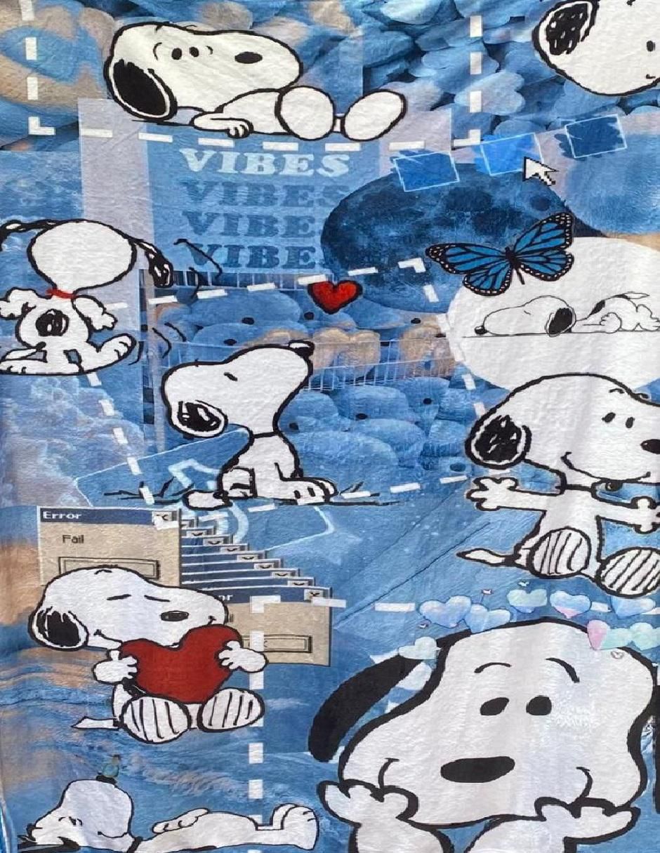 Cobija de tejido suave Generica Snoopy
