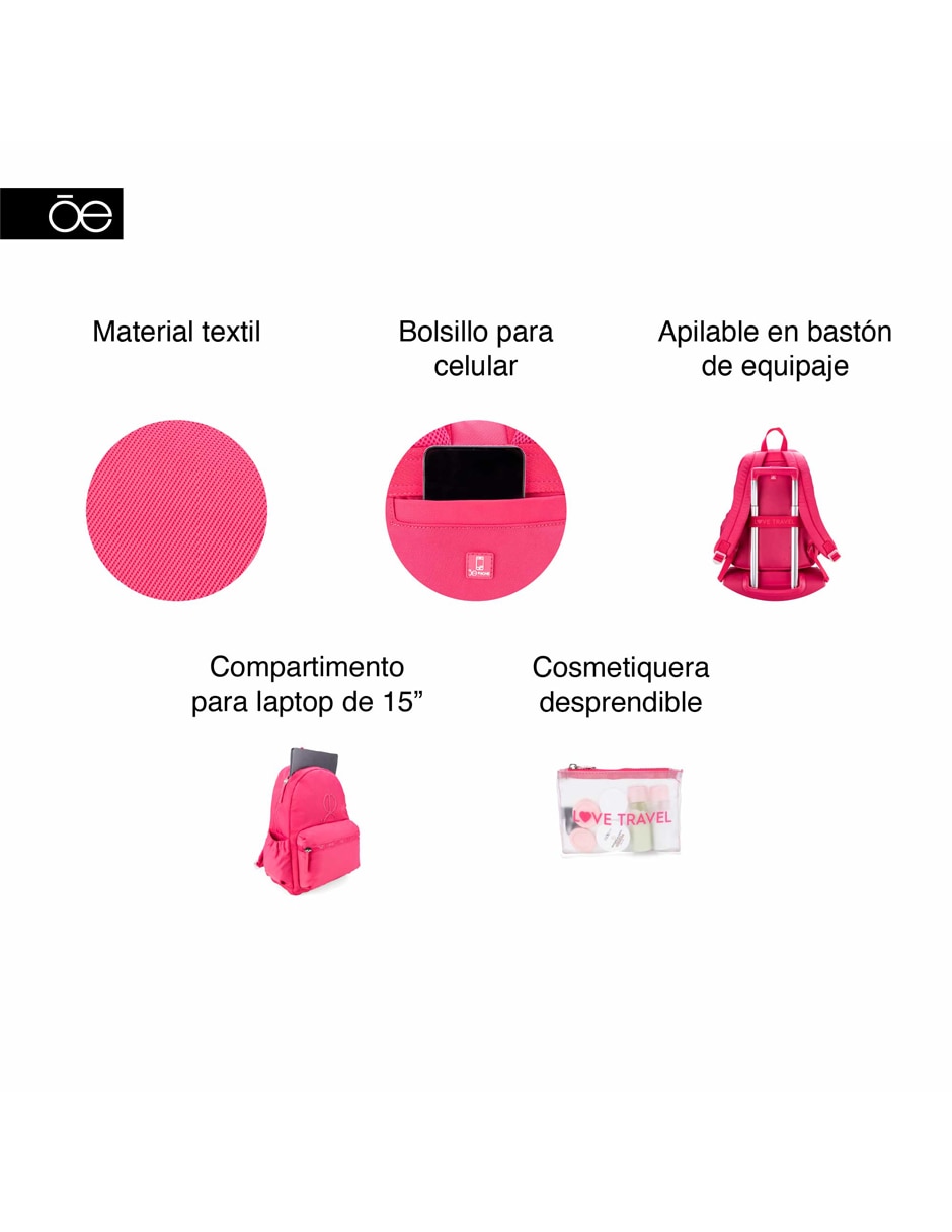 Mochila para viaje Cloe Robali para mujer
