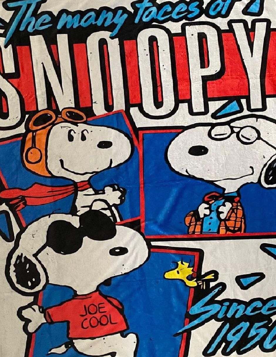 Cobija de tejido suave Snoopy
