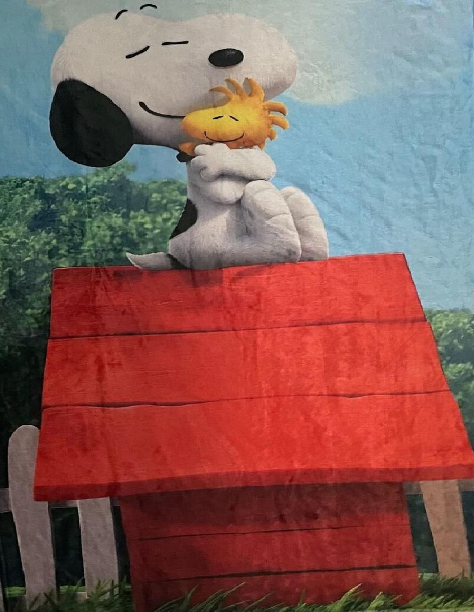 Cobija de tejido suave Snoopy Snoopy Y Woodstock