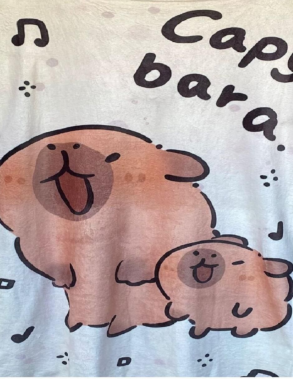 Cobija de tejido suave Capibara Cobija de tejido suave Capibara
