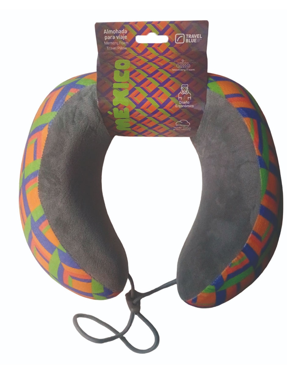 Almohada Travel Blue firmeza alta