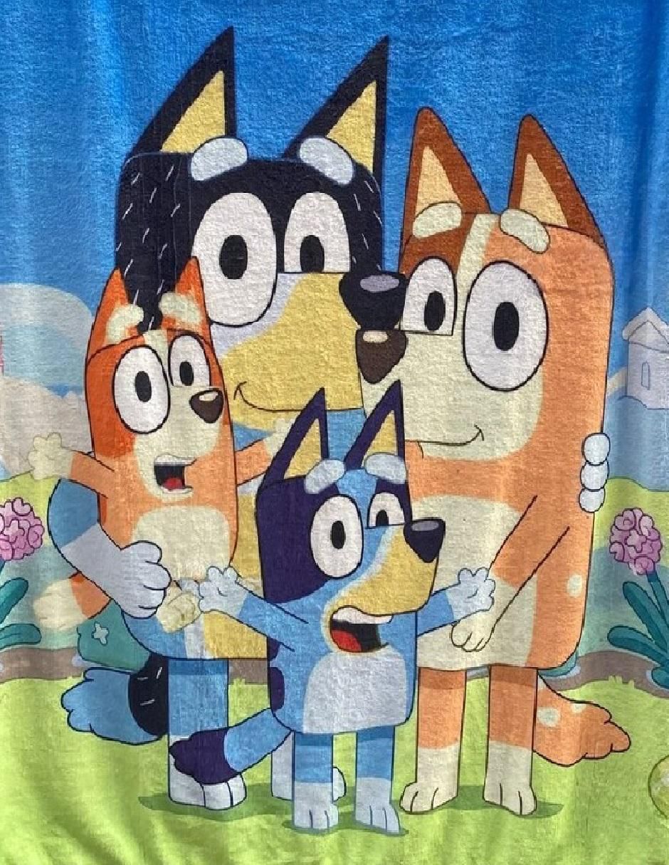 Cobija de tejido suave Bluey 2