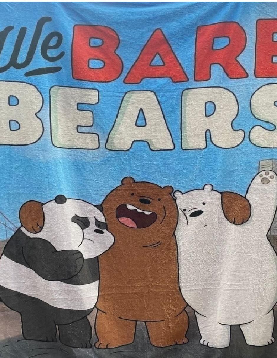 Cobija de tejido suave We Bare Bears