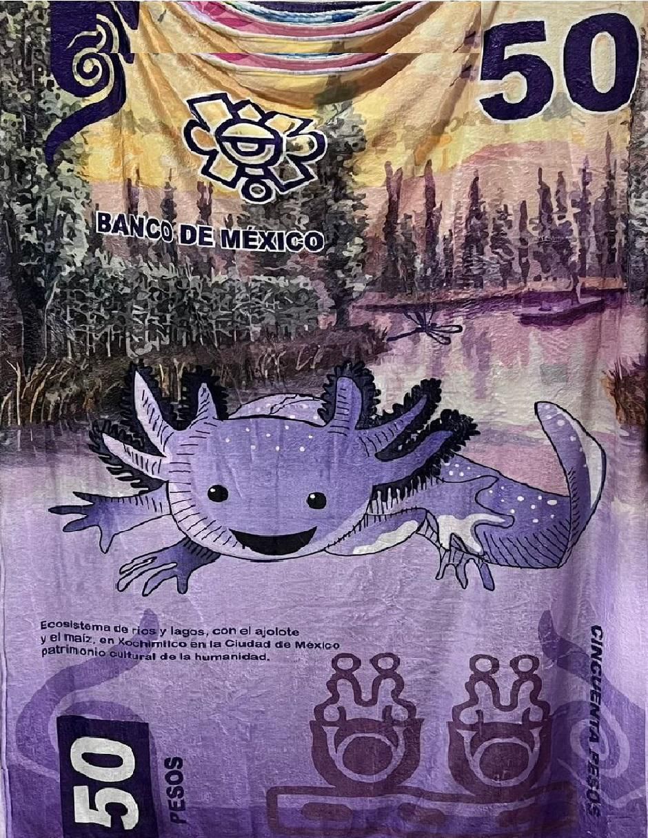 Cobija de tejido suave Ajolote