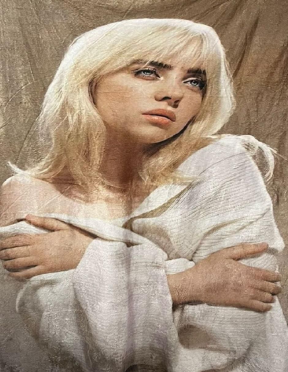 Cobija de tejido suave Billie Eilish