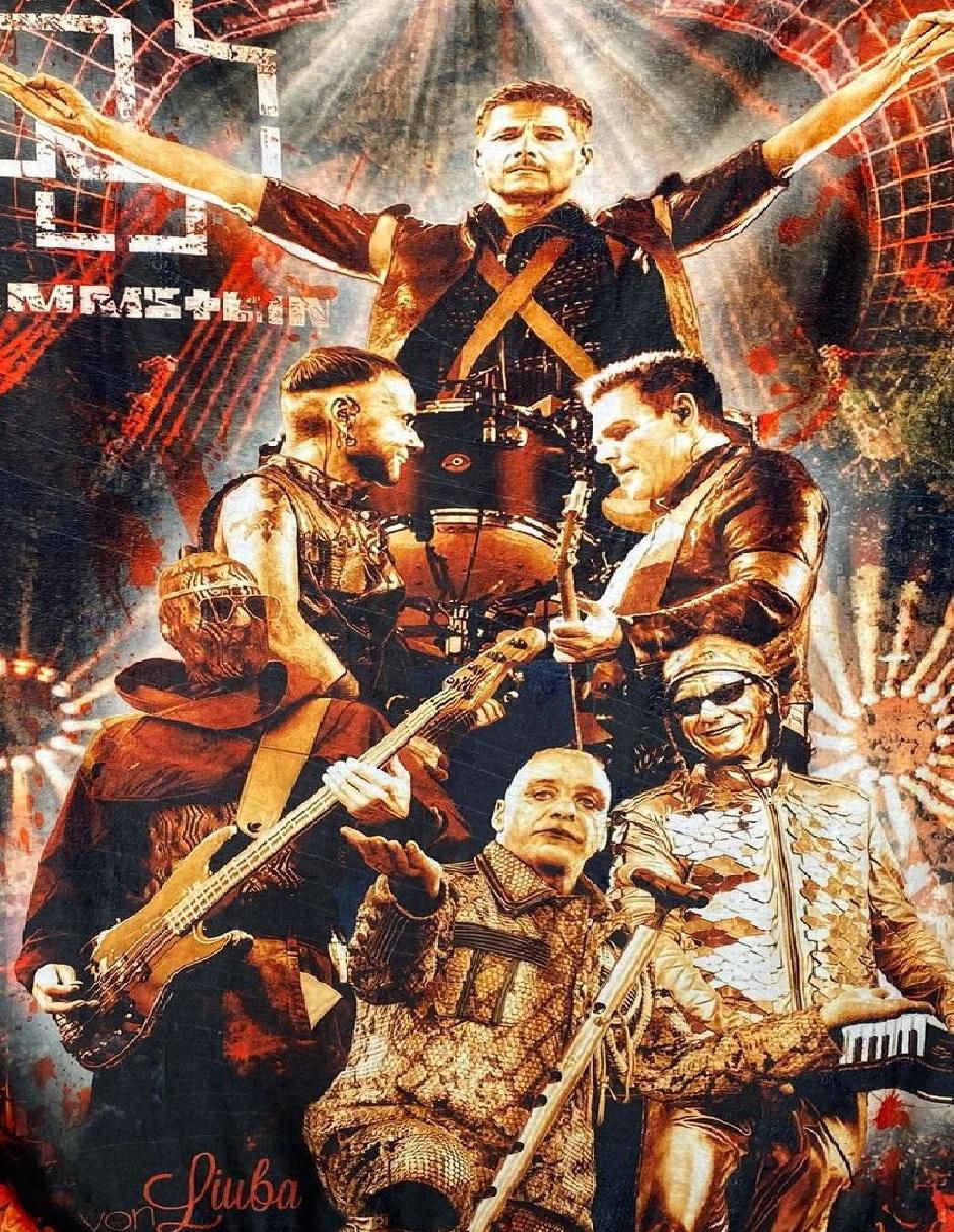 Cobija de tejido suave Rammstein Ram