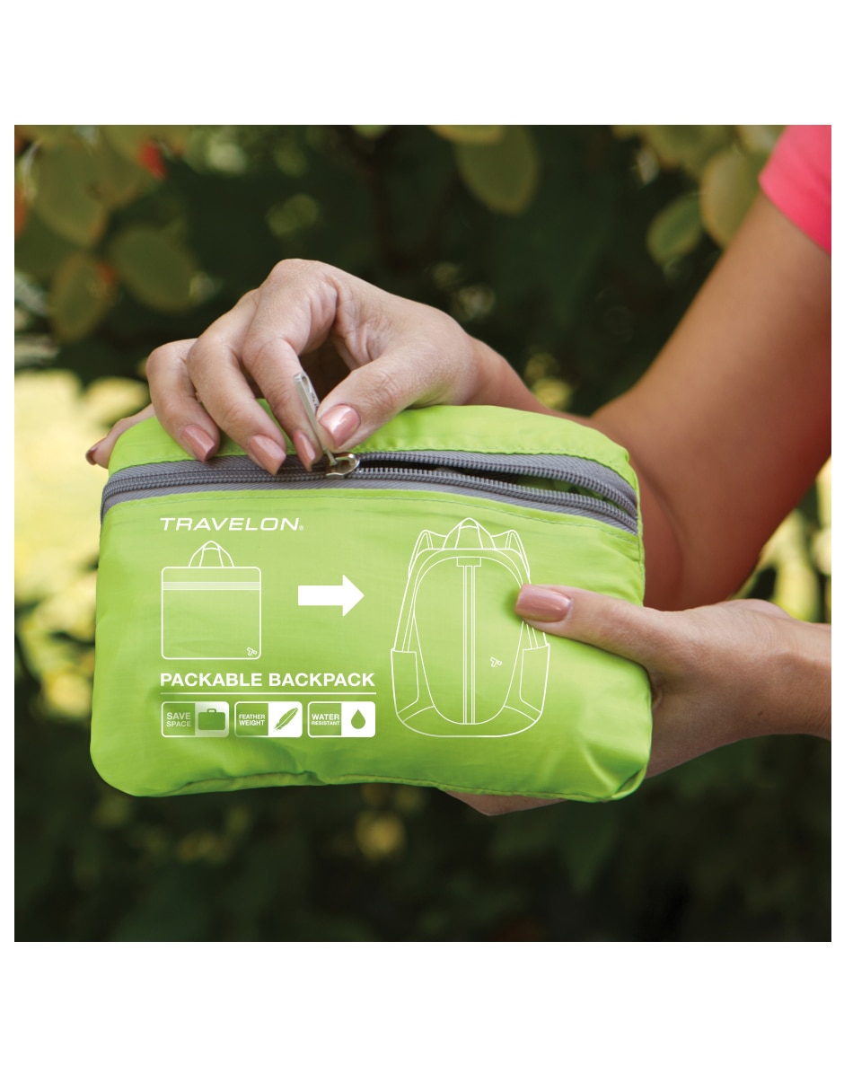 Mochila plegable de viaje travelon travel safe unisex