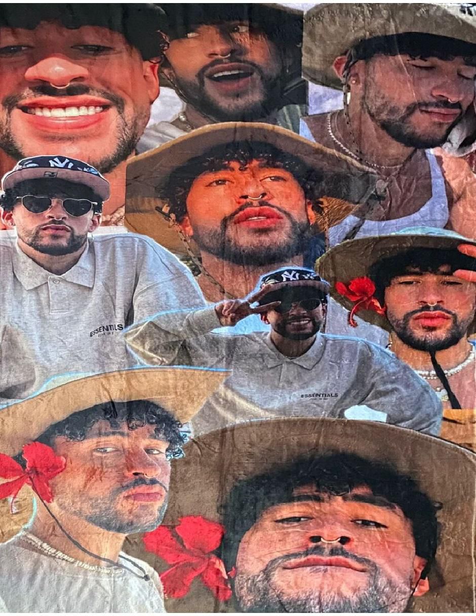 Cobija de tejido suave Bad Bunny unisex Cobija de tejido suave Bad Bunny unisex