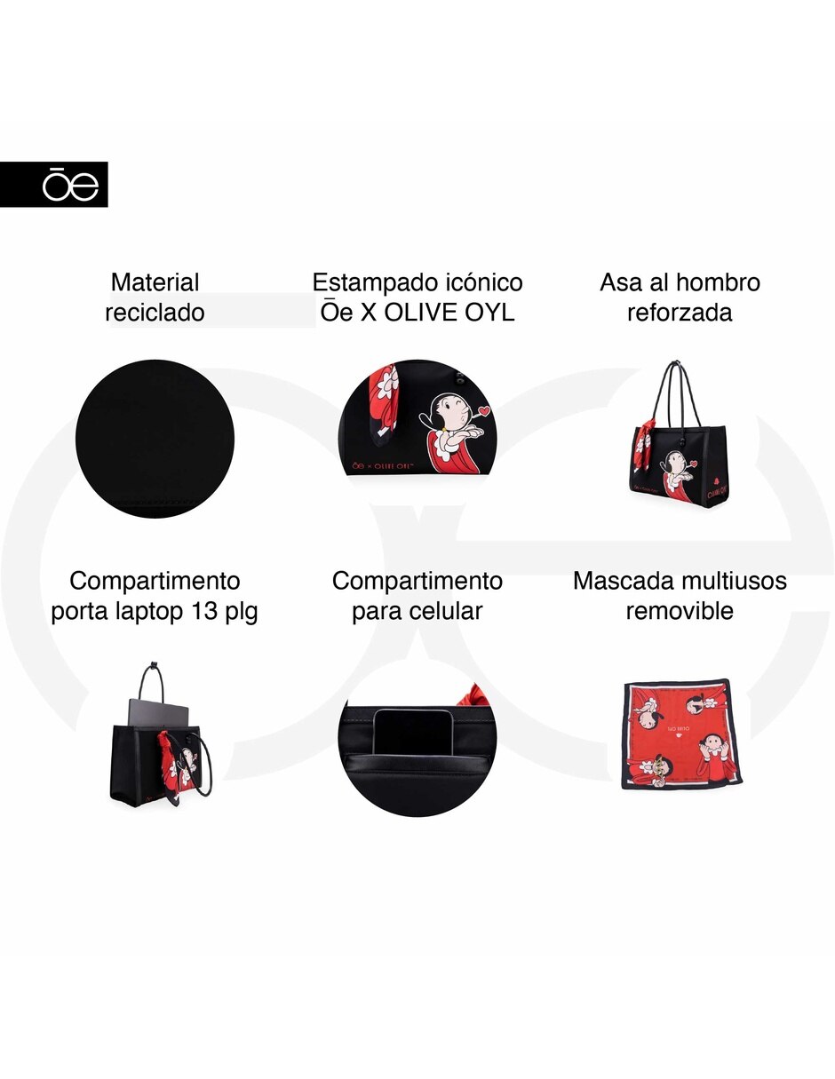 Bolsa tote cloe para mujer