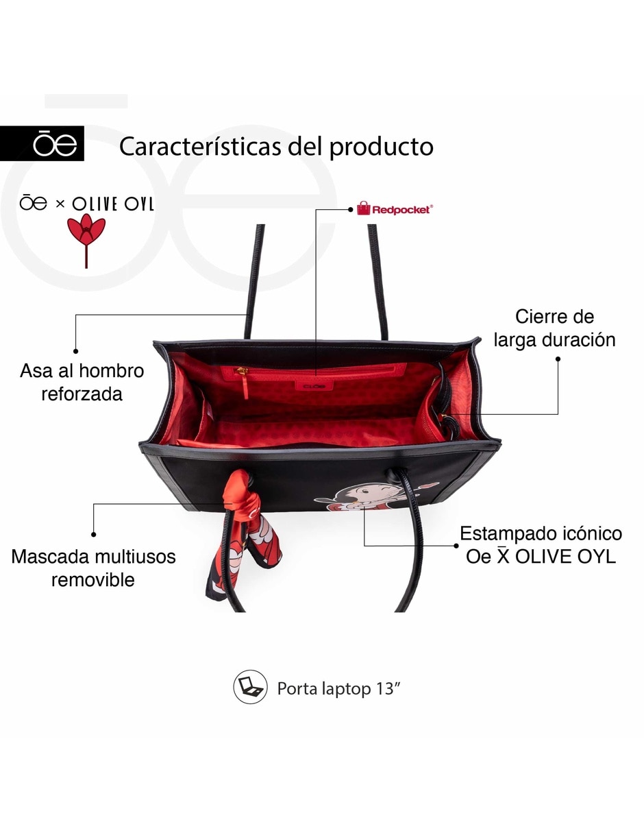Bolsa tote cloe para mujer