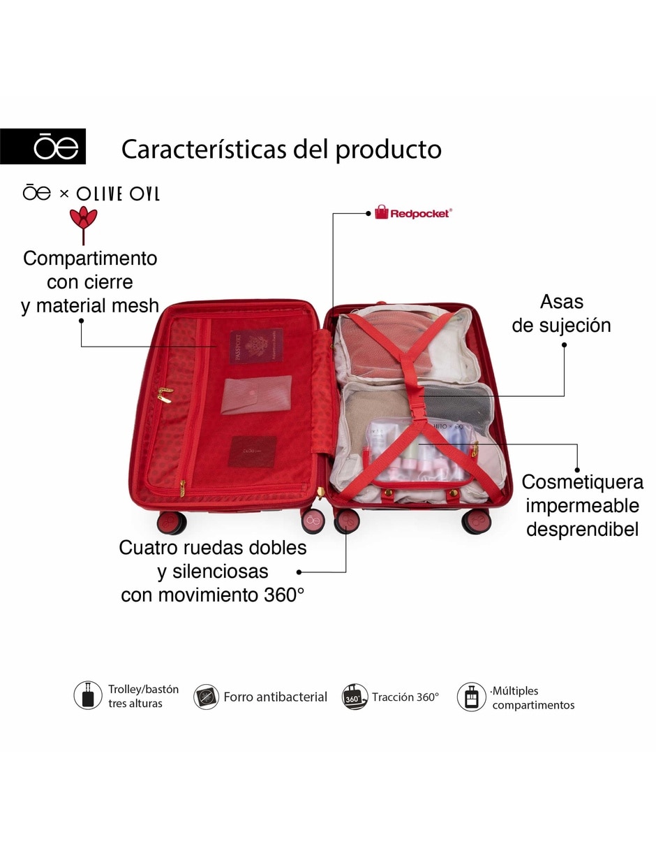 Maleta de viaje olive 13