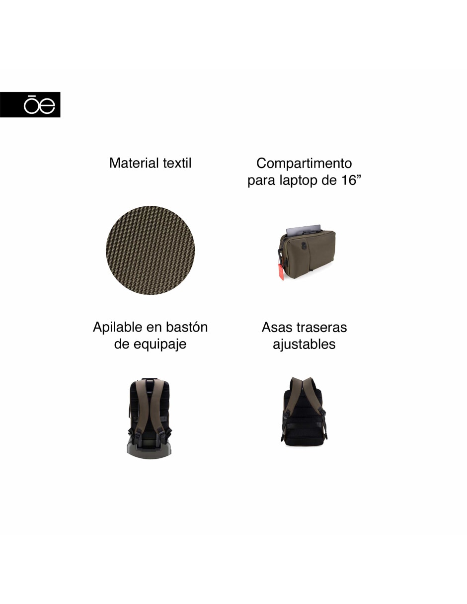 Mochila casual Cloe impermeable unisex