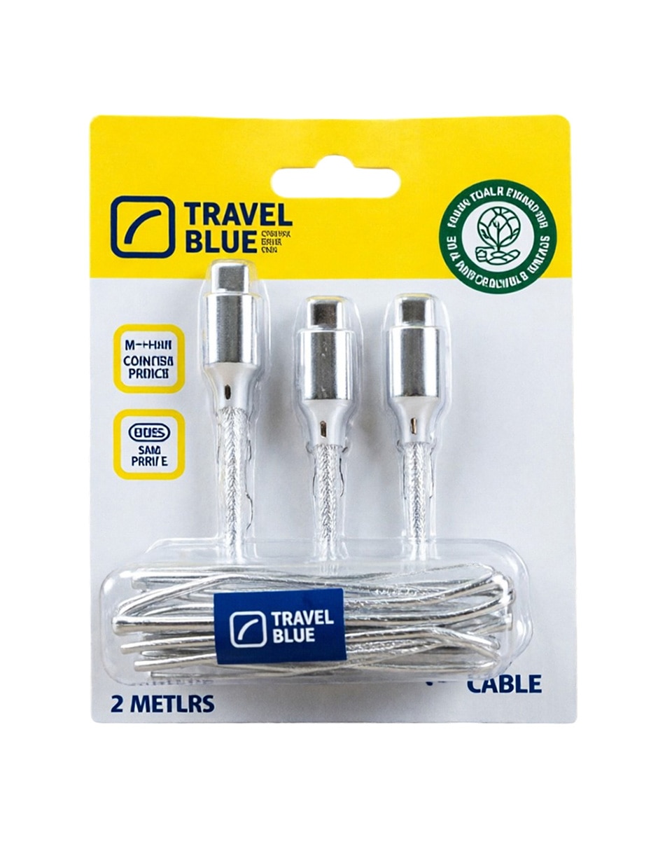 Cable Lightning micro USB tipo USB C de 1m 1