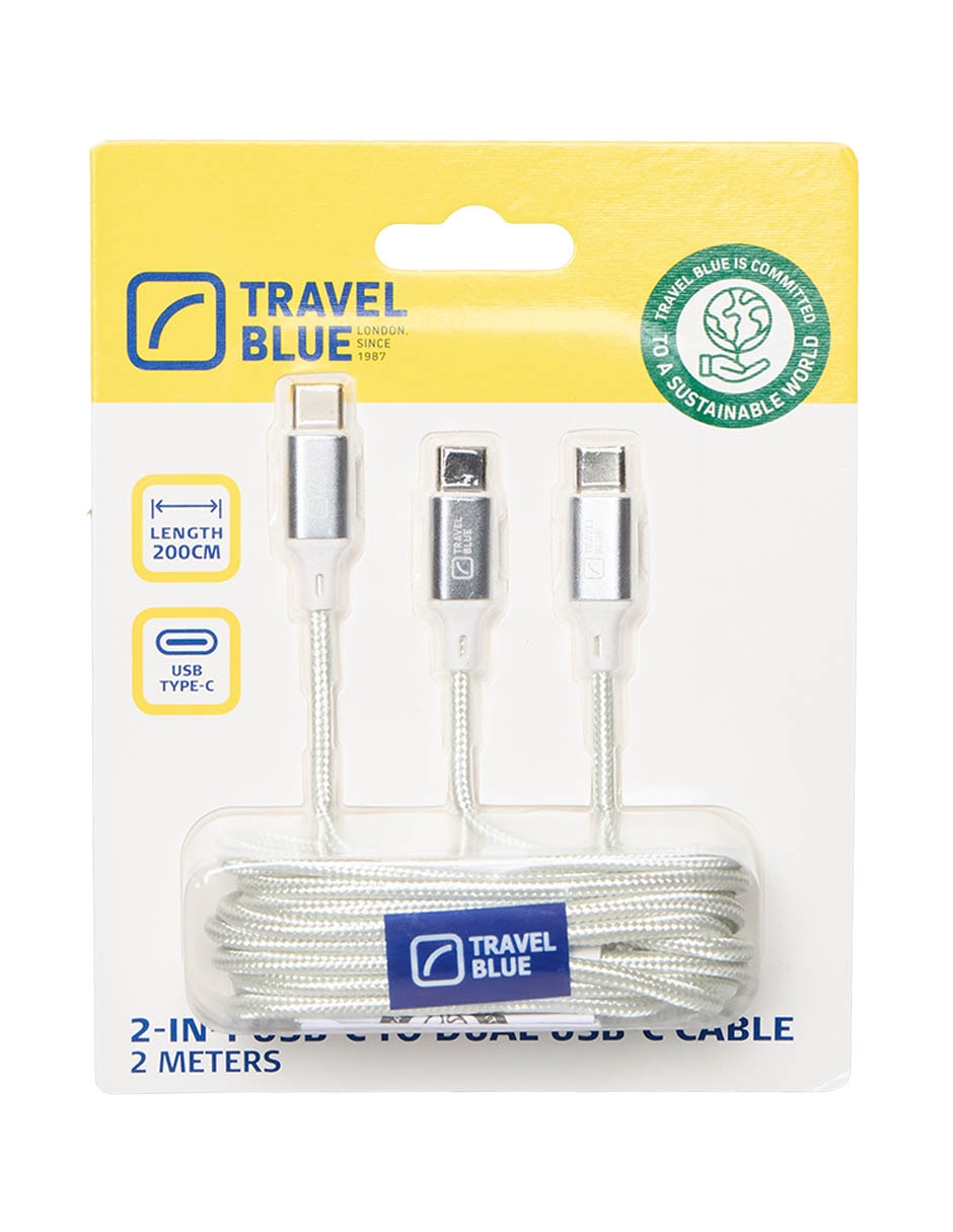 Cable Lightning micro USB tipo USB C de 1m